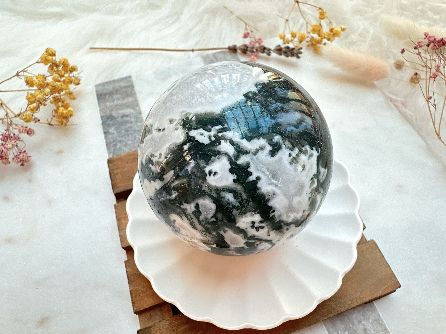 Moss Agate Sphere
