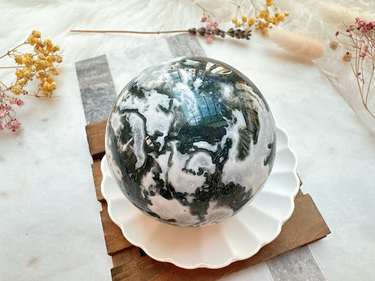 Moss Agate Sphere