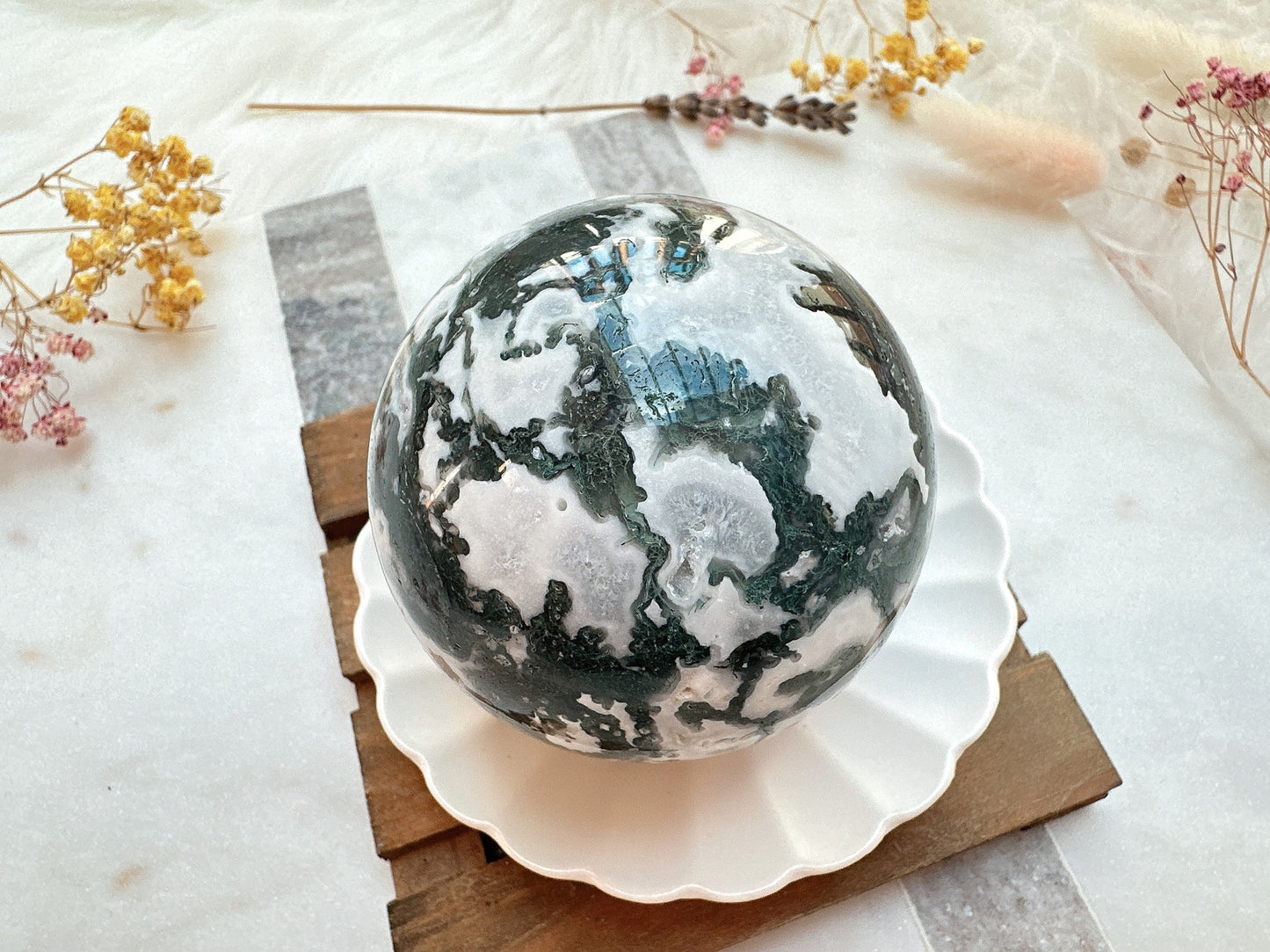 Moss Agate Sphere