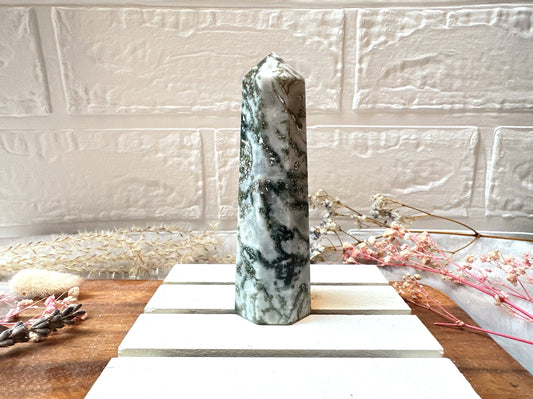 Moss Agate Tower Obelisk