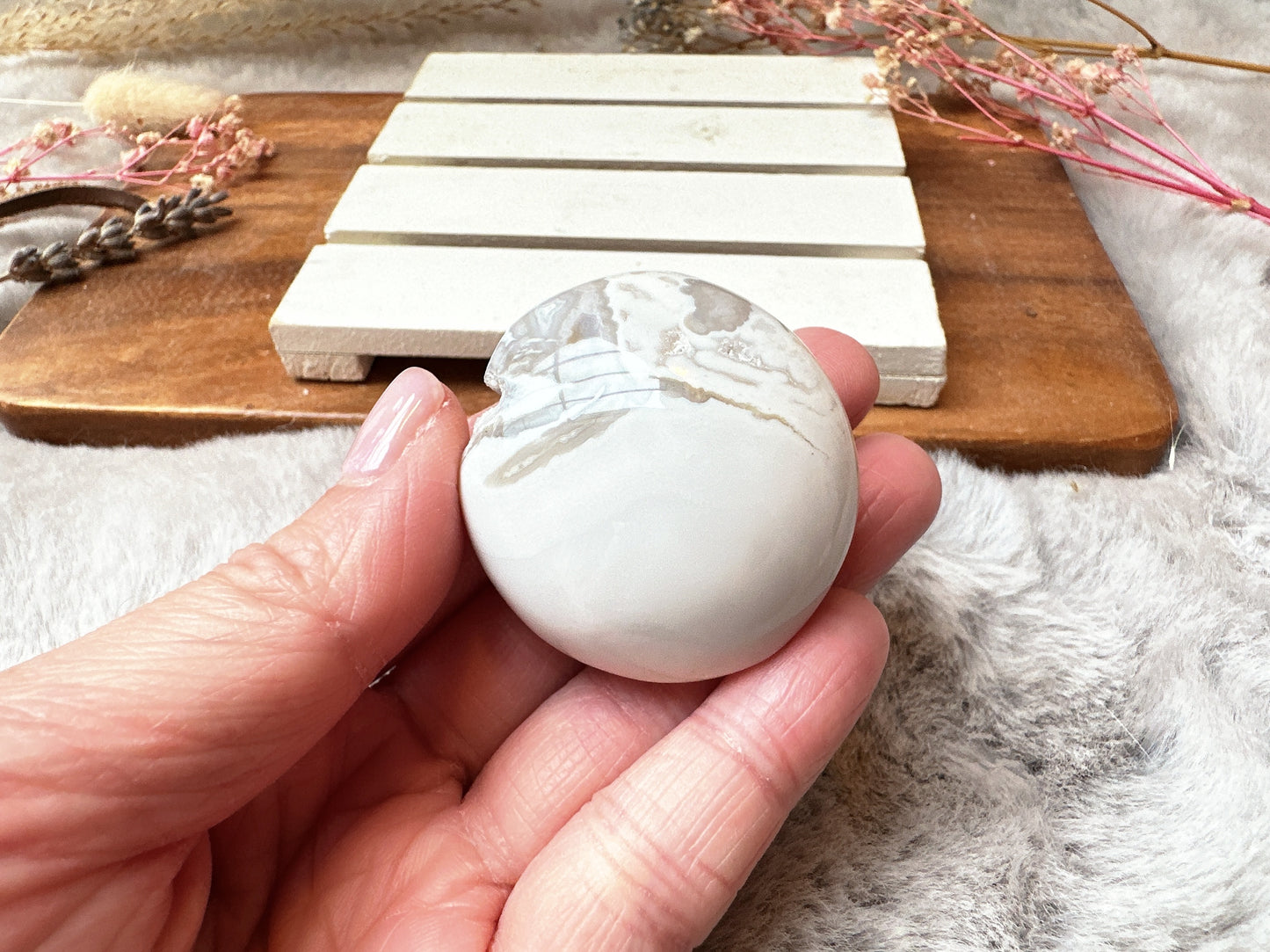 Small Ocean Jasper Palm Stone
