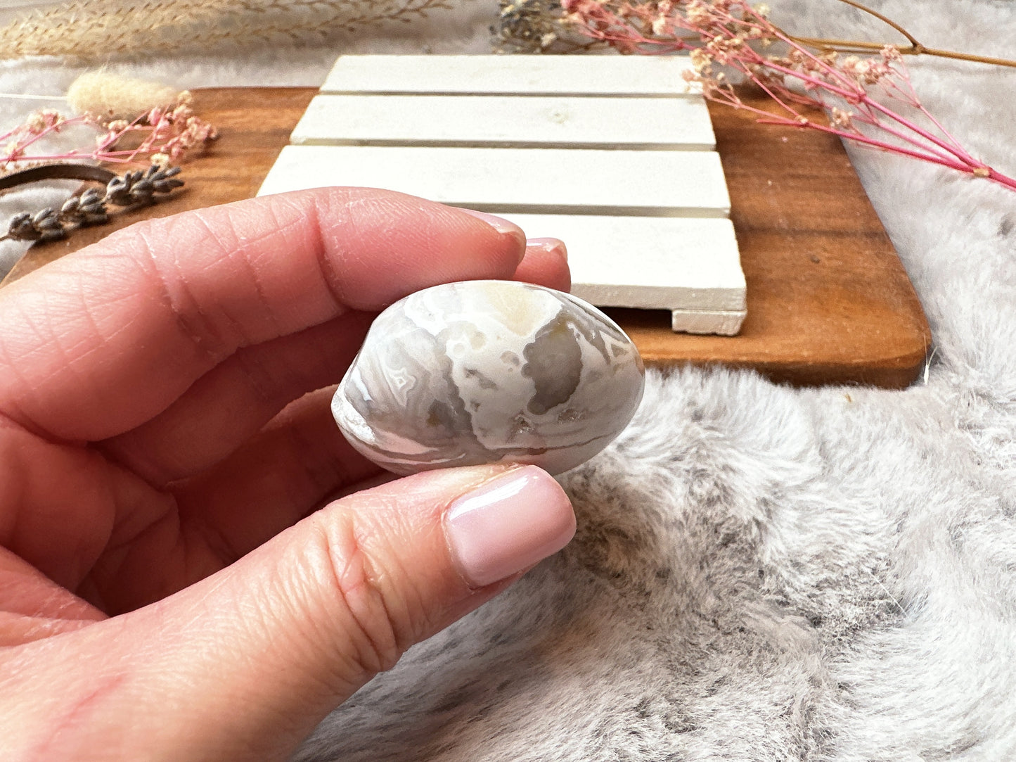 Small Ocean Jasper Palm Stone