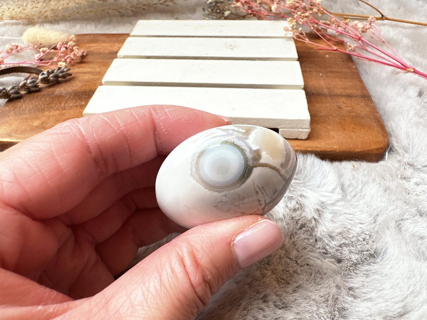 Small Ocean Jasper Palm Stone