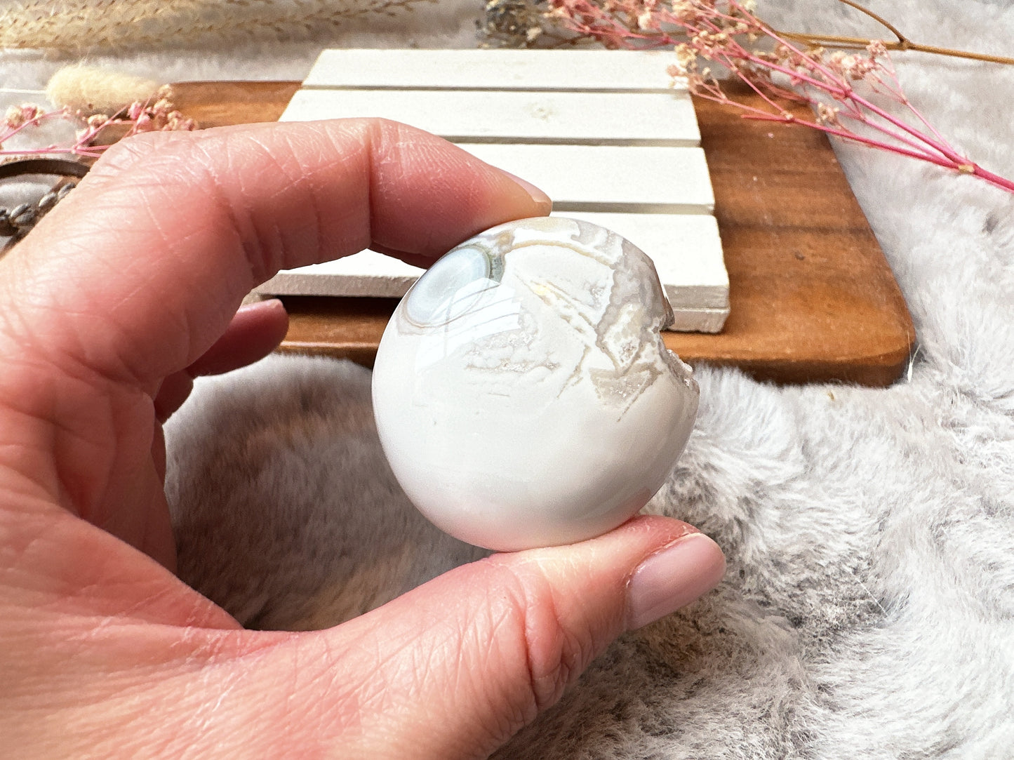 Small Ocean Jasper Palm Stone