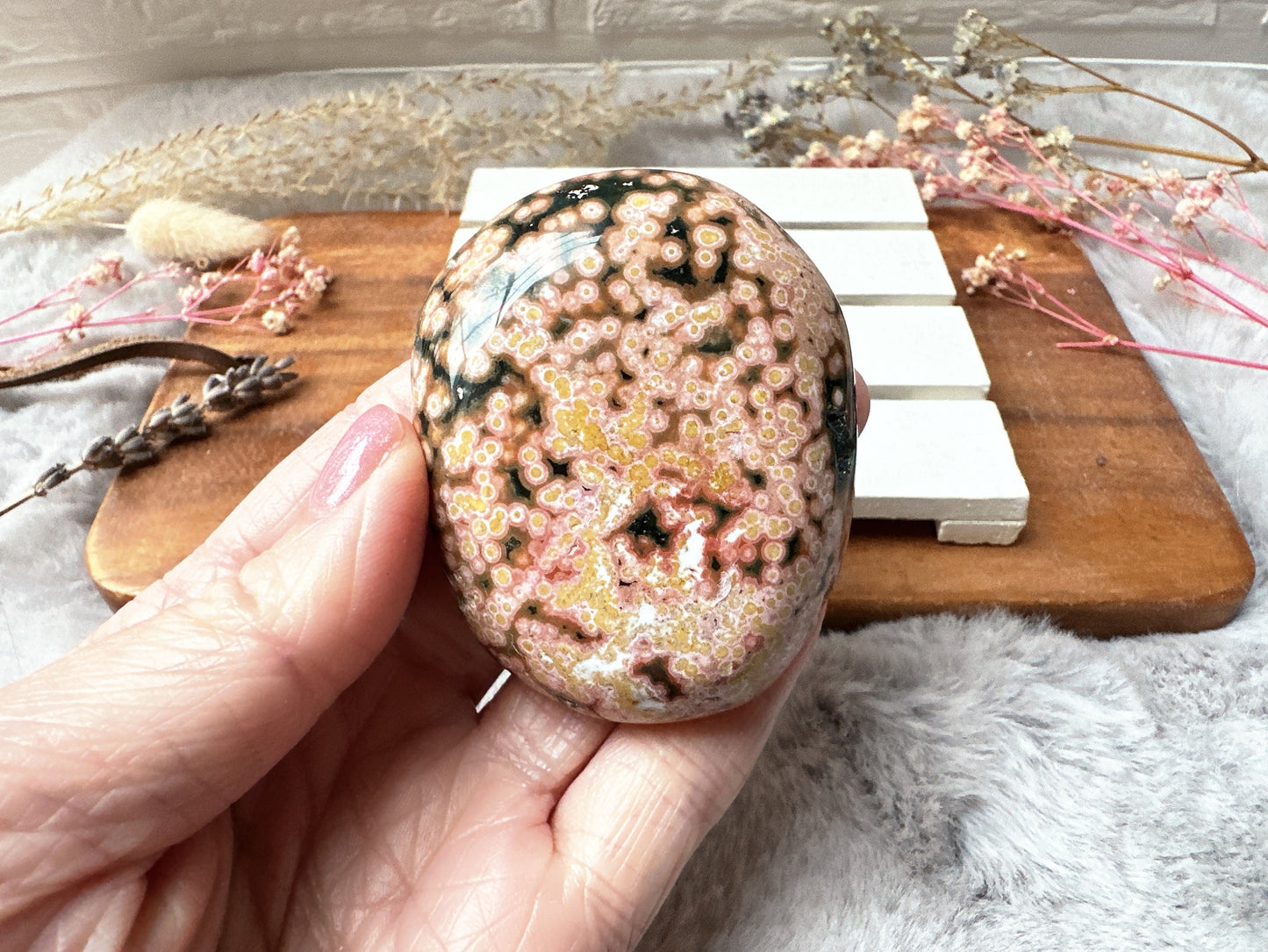 Ocean Jasper Palm Stone