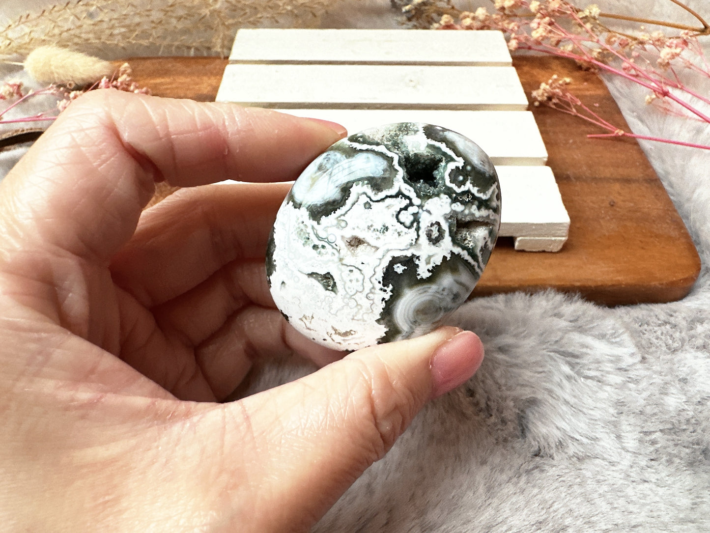 Ocean Jasper Palm Stone