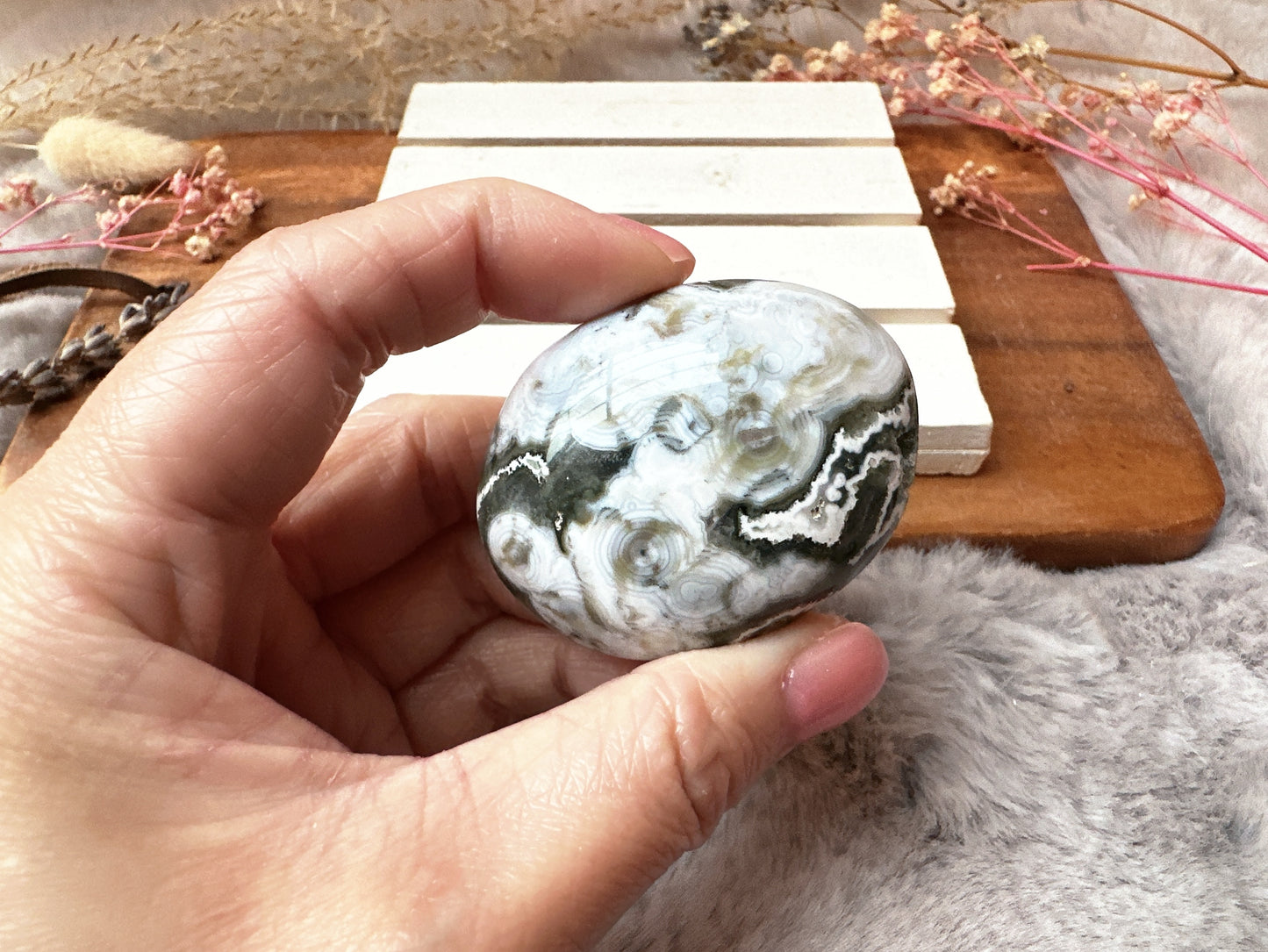 Ocean Jasper Palm Stone