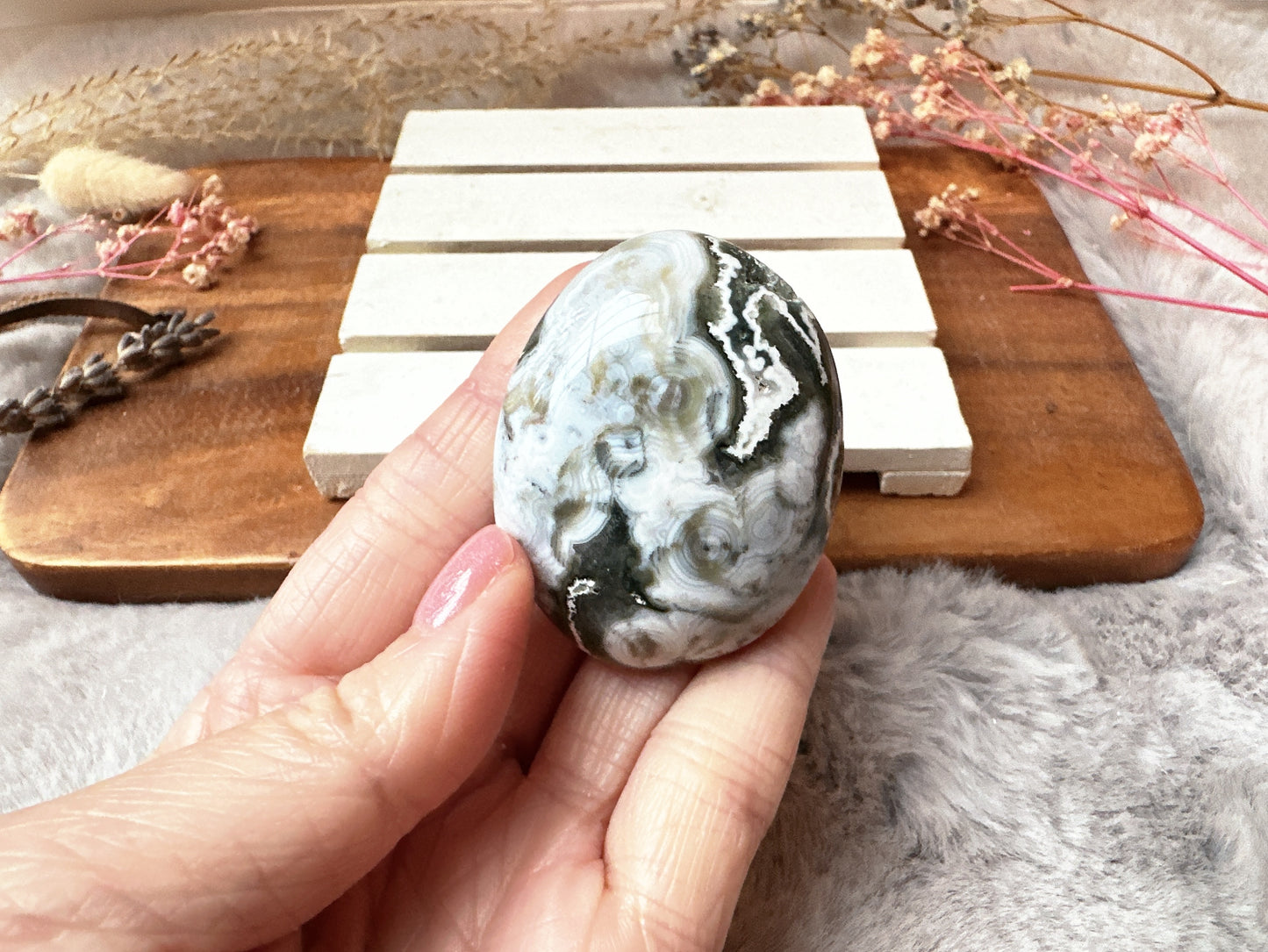 Ocean Jasper Palm Stone