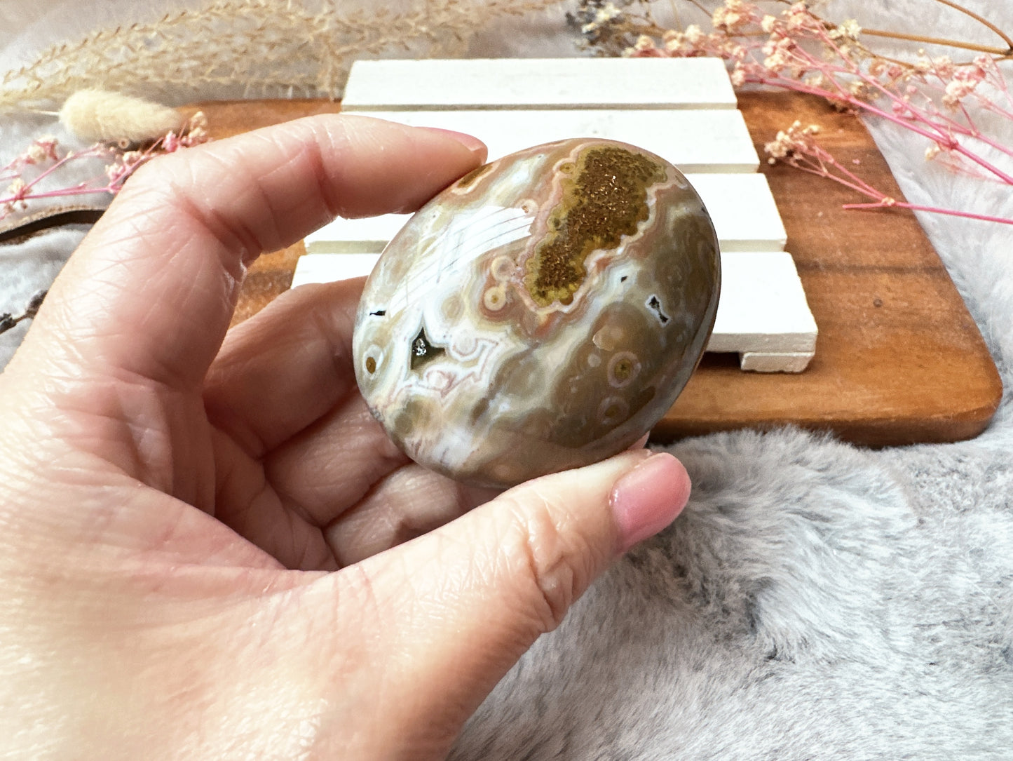 Ocean Jasper Palm Stone
