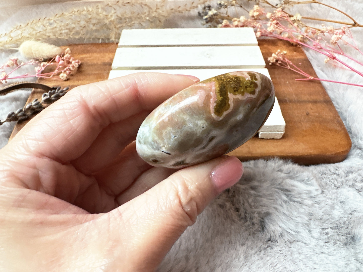 Ocean Jasper Palm Stone