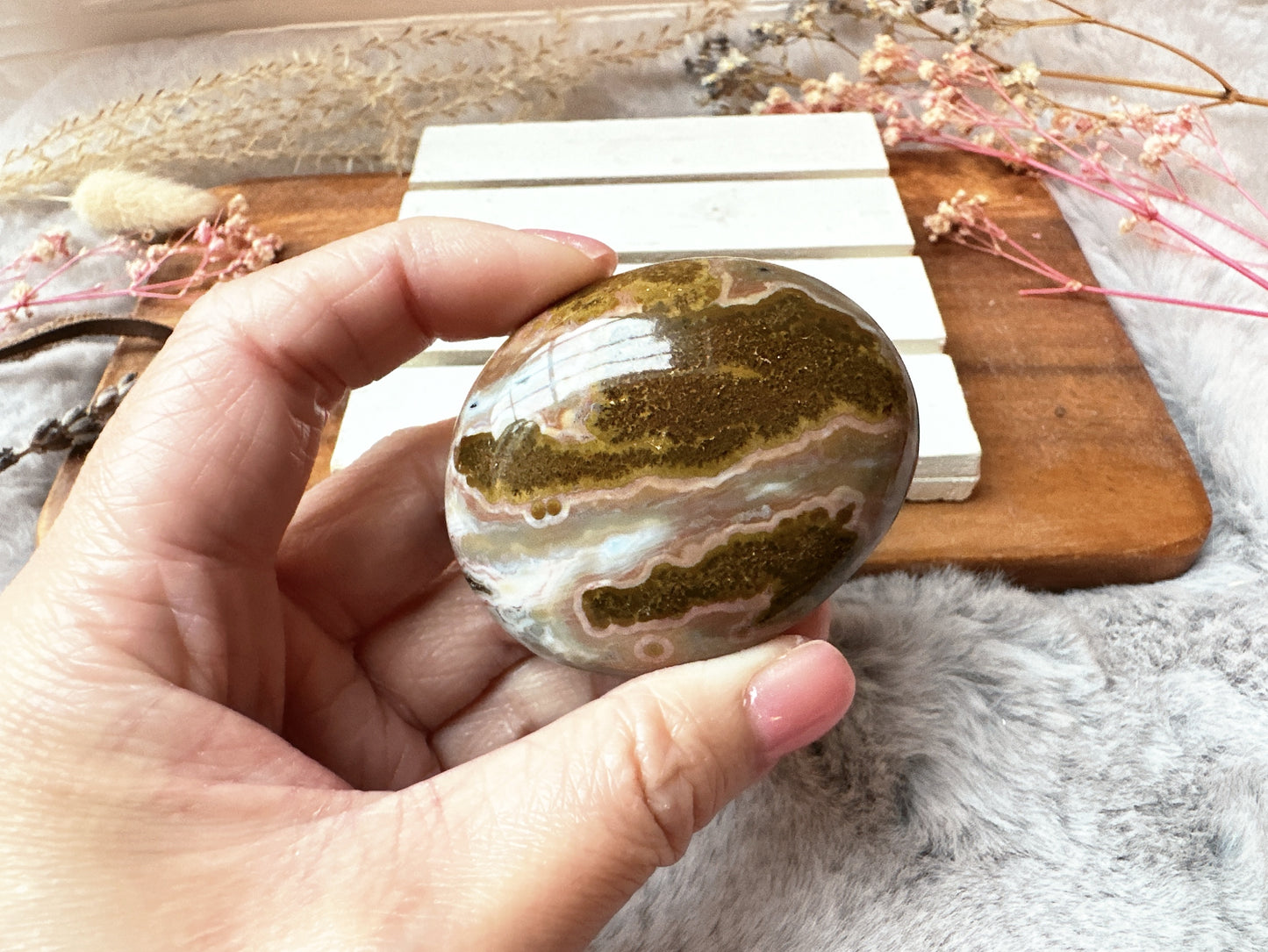 Ocean Jasper Palm Stone