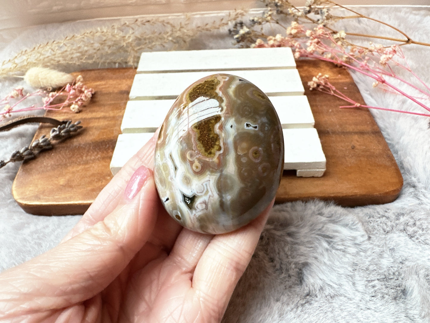 Ocean Jasper Palm Stone