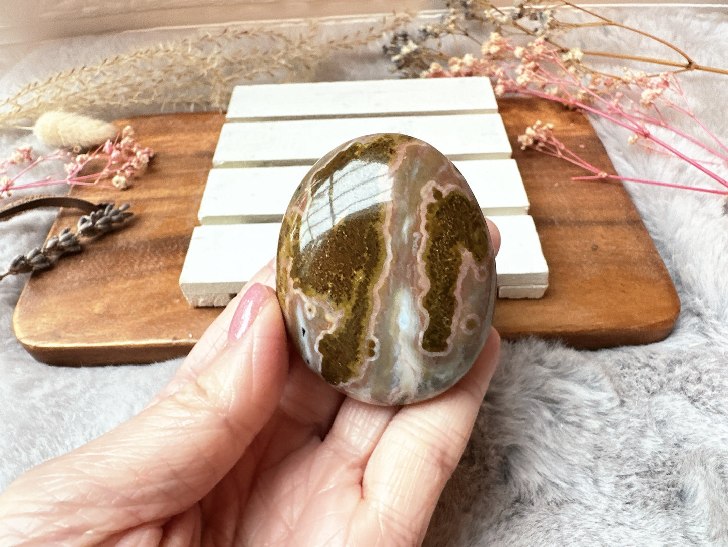 Ocean Jasper Palm Stone