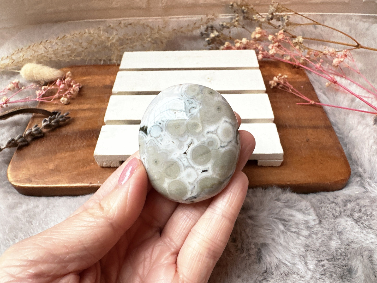 Ocean Jasper Palm Stone