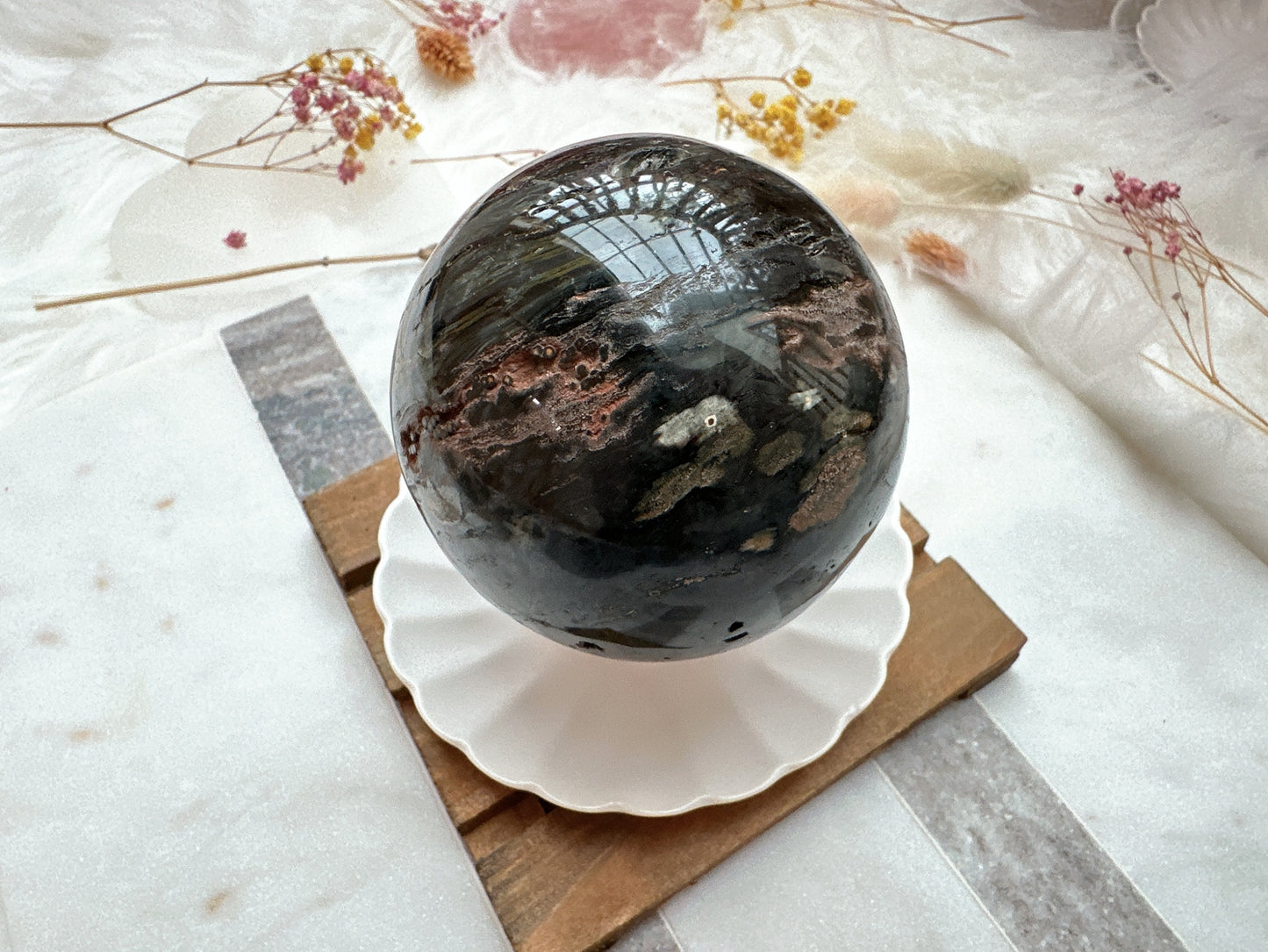Ocean Jasper Sphere