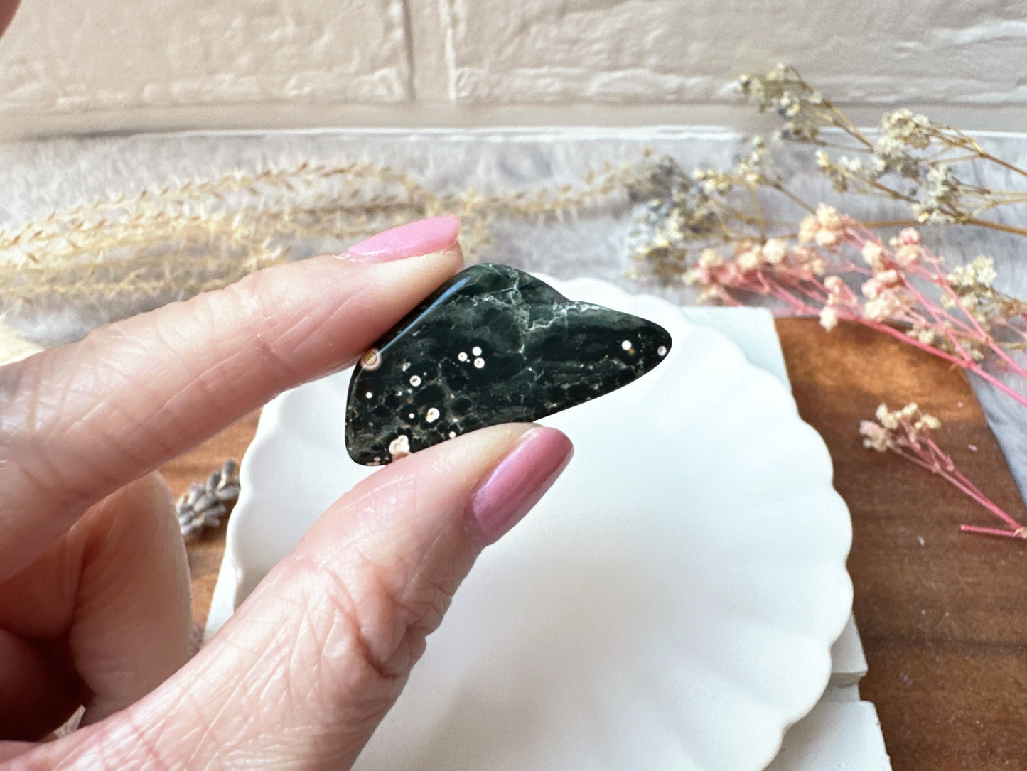 Set of 10 Small Ocean Jasper Tumbles