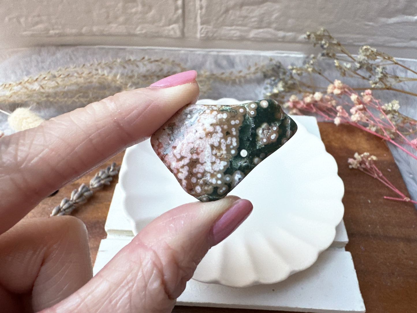 Set of 6 Ocean Jasper Tumbles