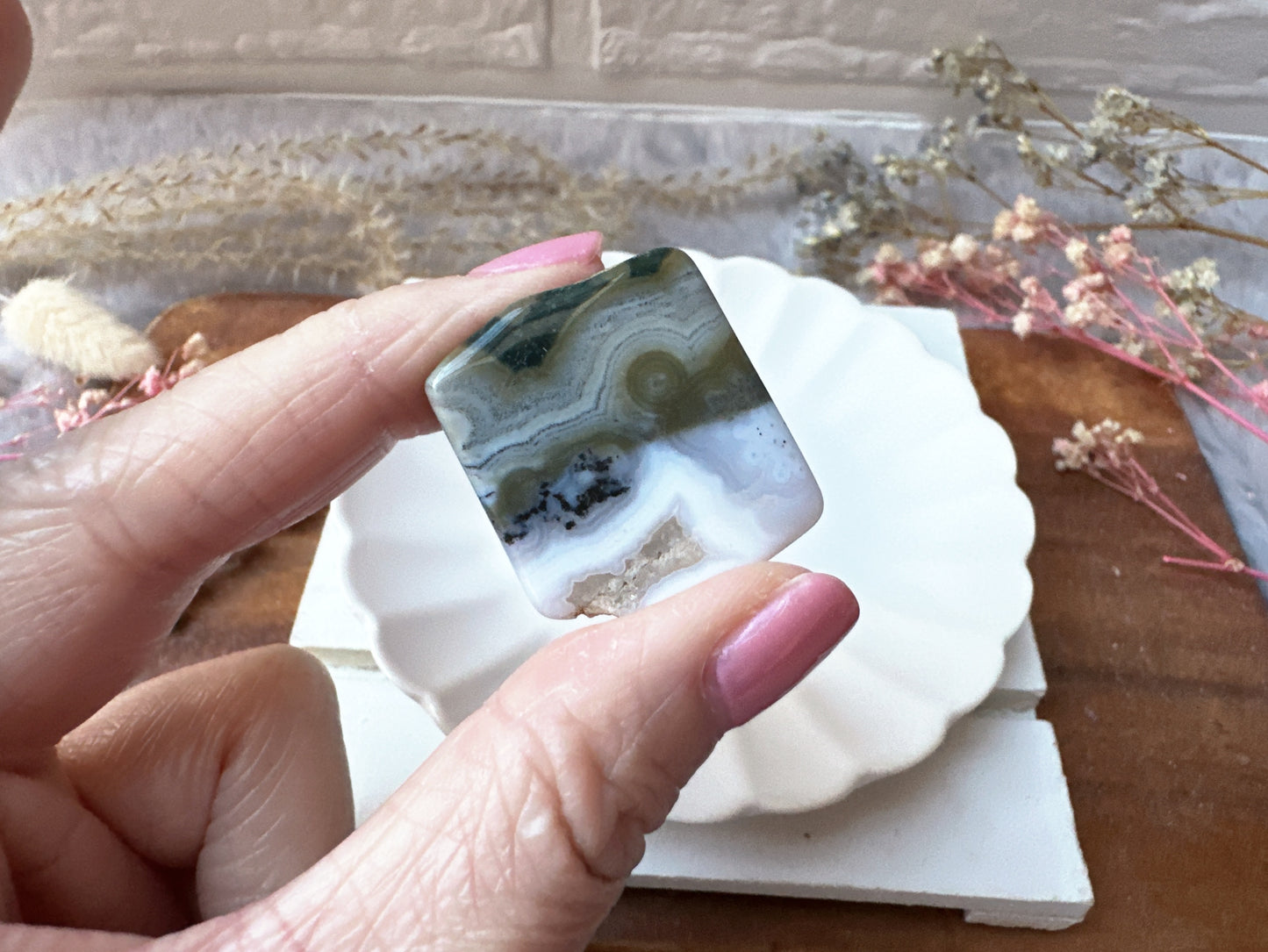 Set of 6 Ocean Jasper Tumbles