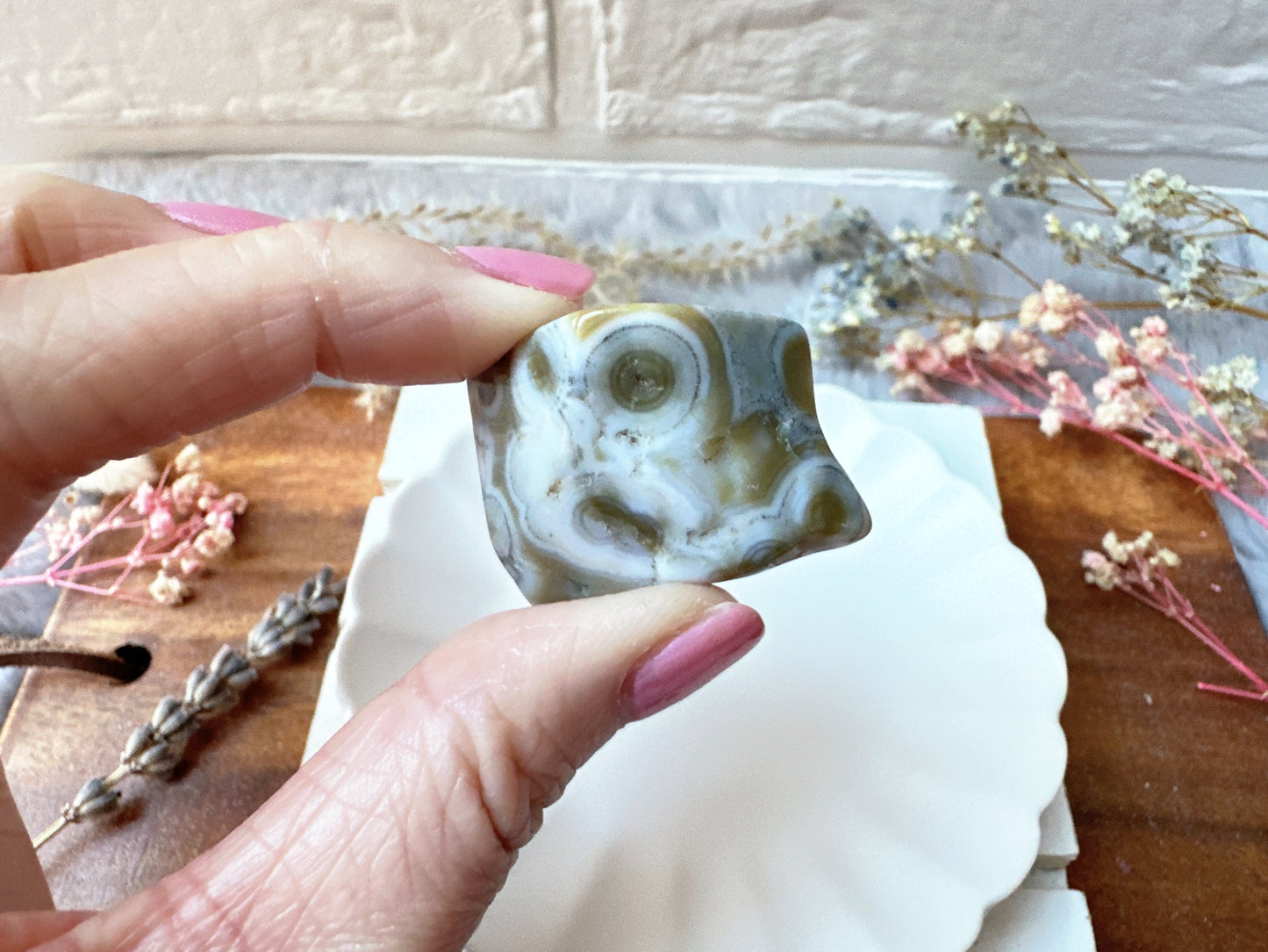 Set of 6 Ocean Jasper Tumbles