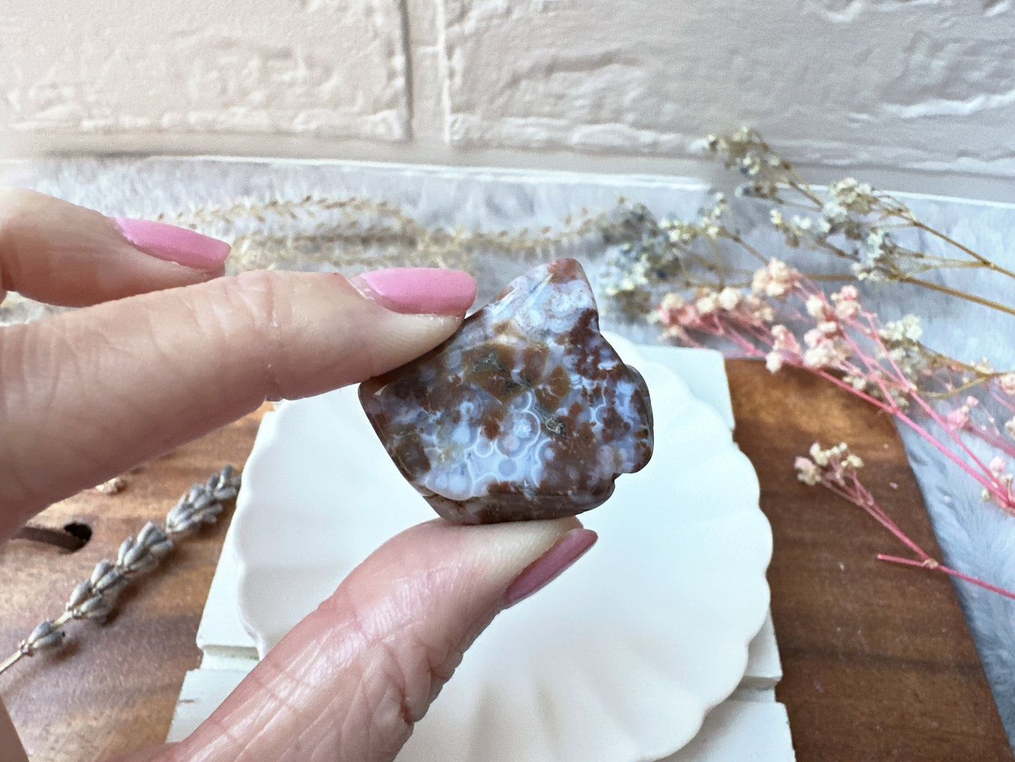 Set of 6 Ocean Jasper Tumbles