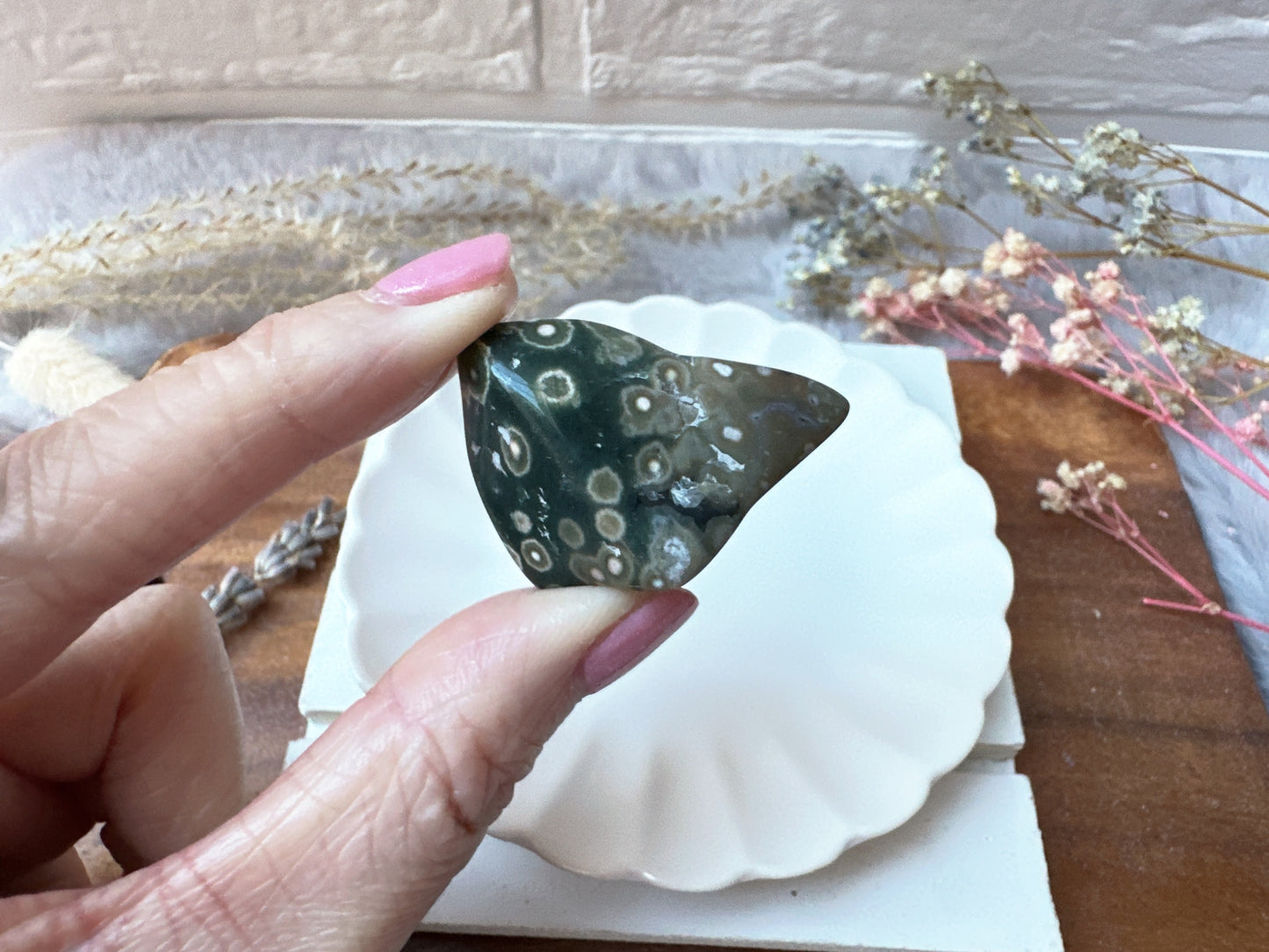 Set of 6 Ocean Jasper Tumbles