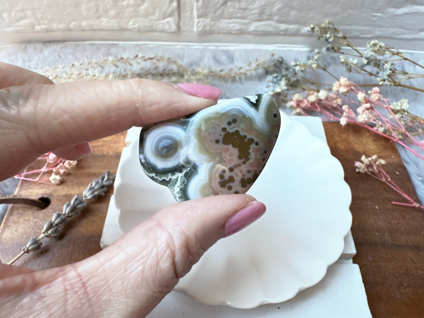 Set of 6 Ocean Jasper Tumbles