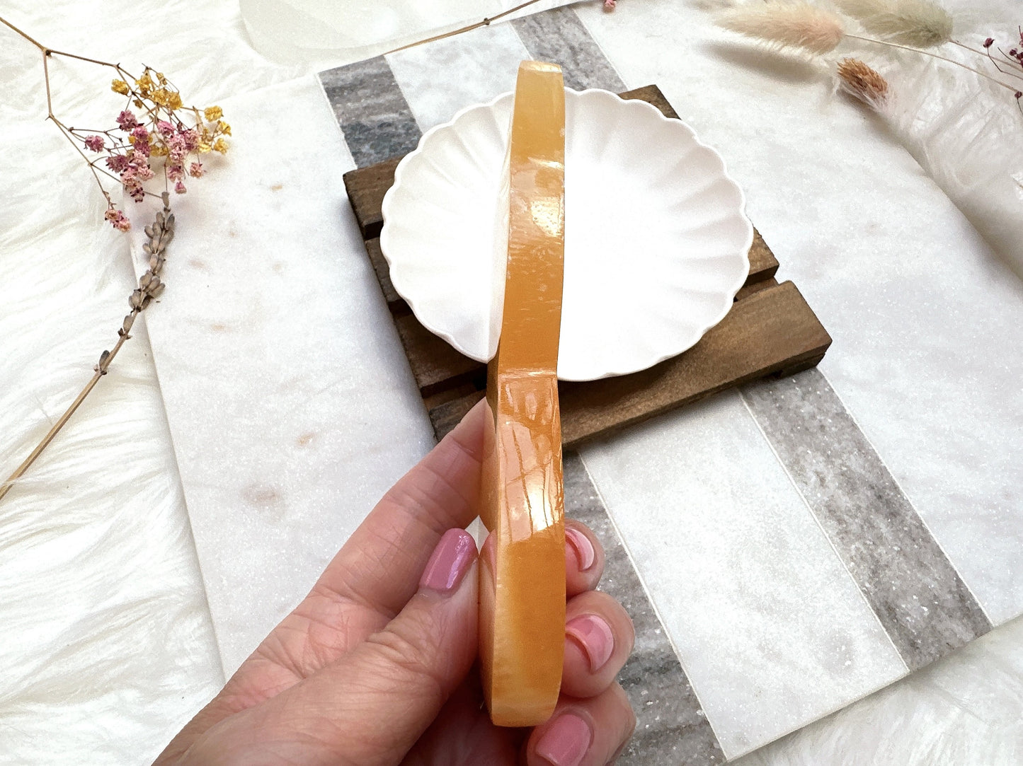 Orange Calcite Cat