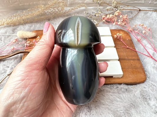 Orca Agate Mushroom