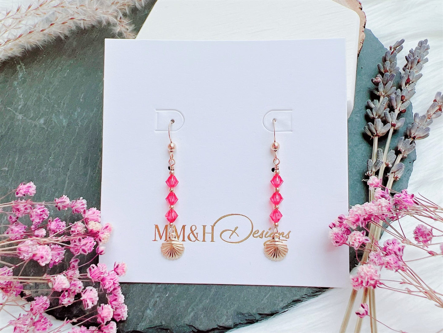 Seashell Charm Earrings