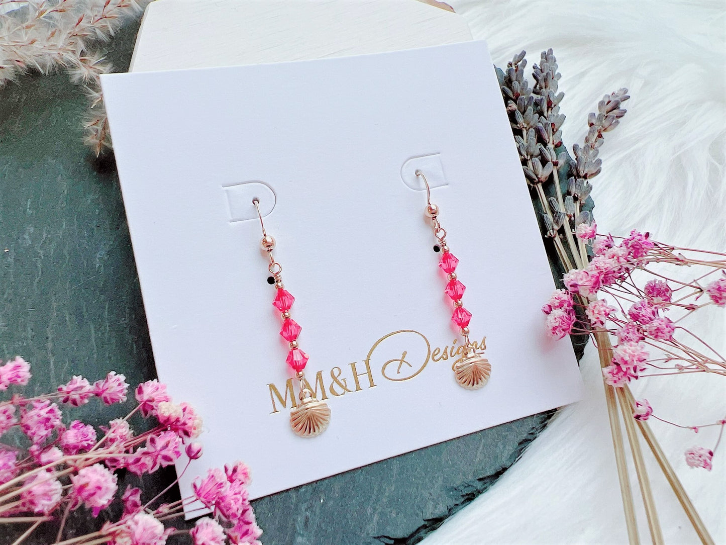 Seashell Charm Earrings