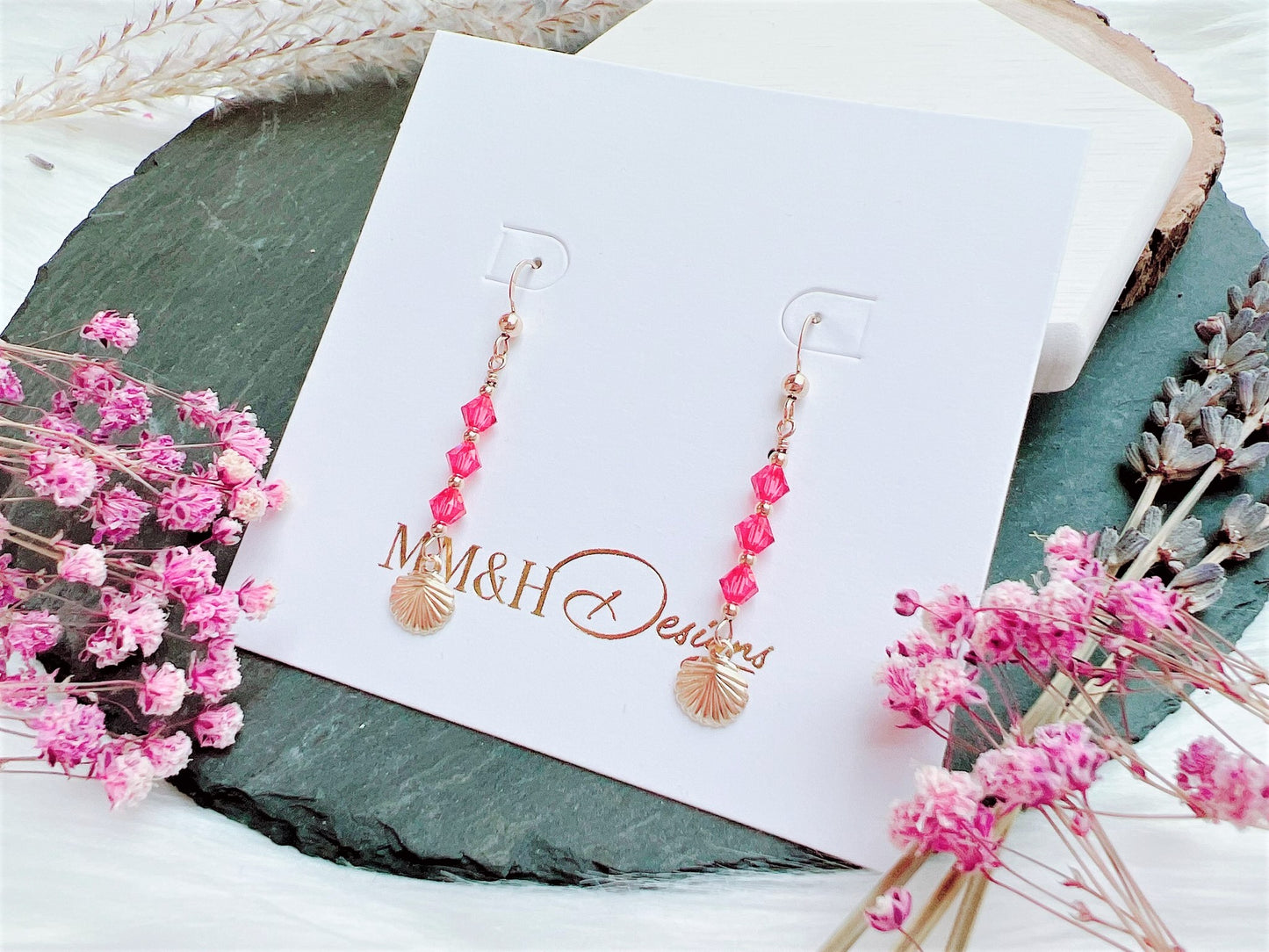 Seashell Charm Earrings