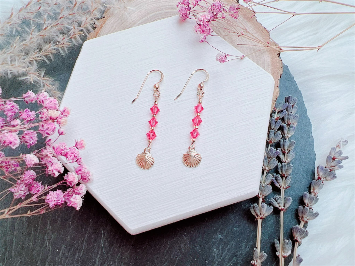 Seashell Charm Earrings