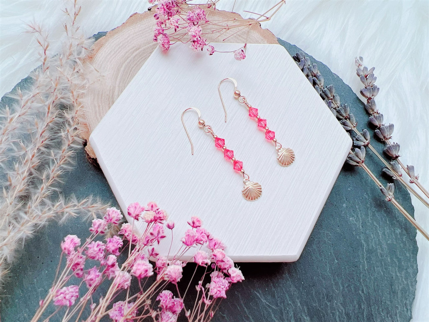 Seashell Charm Earrings