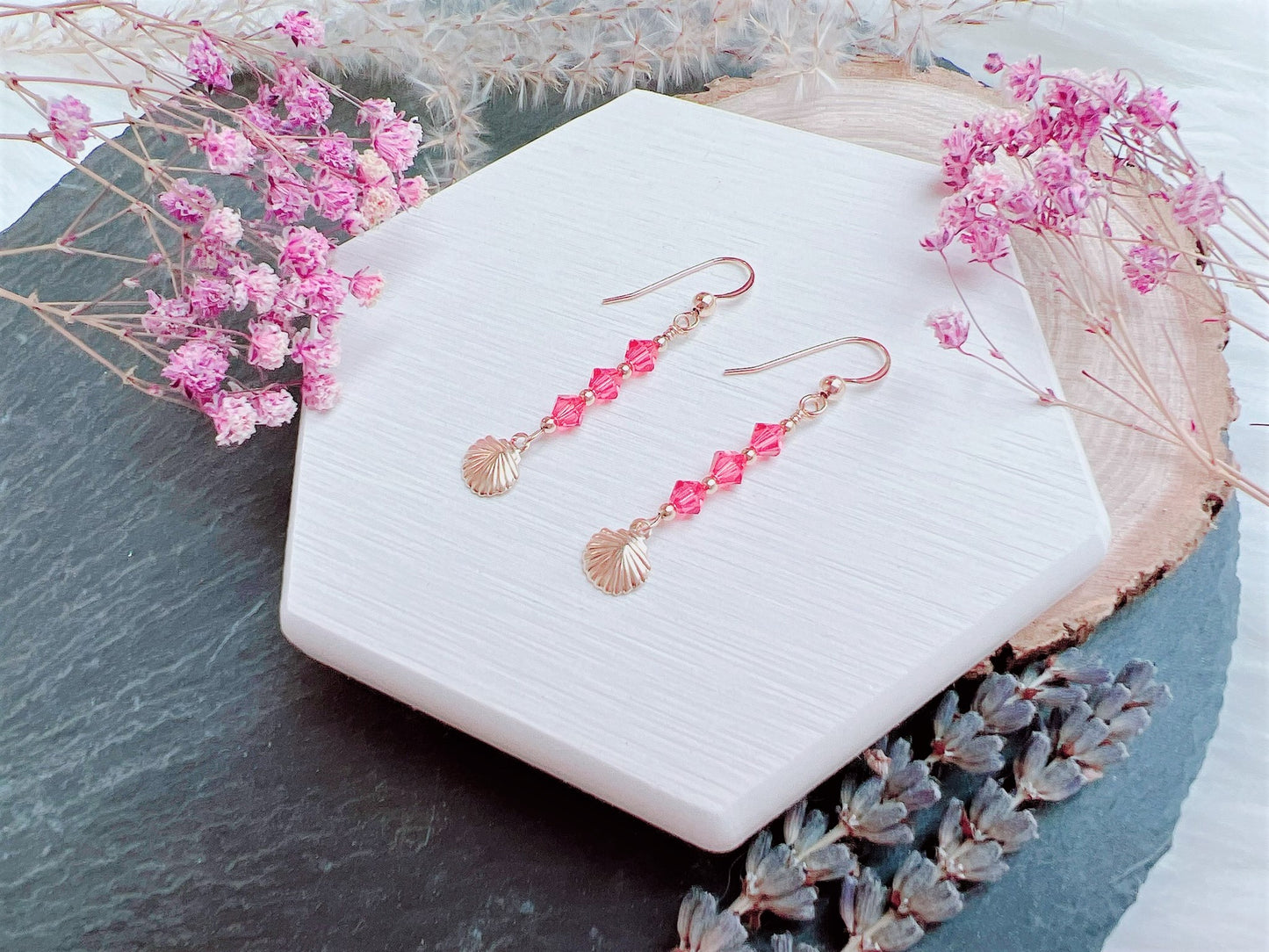 Seashell Charm Earrings