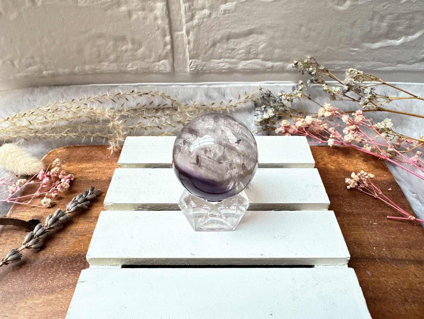 Small Phantom Amethyst Sphere