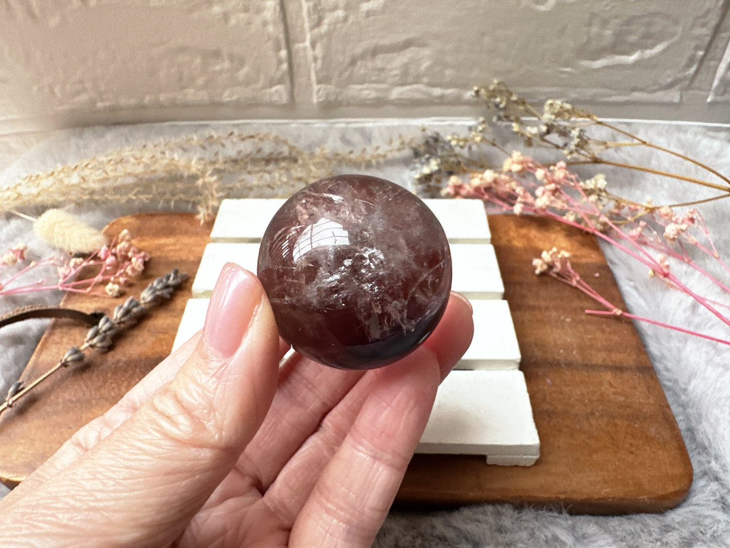 Small Phantom Amethyst Sphere