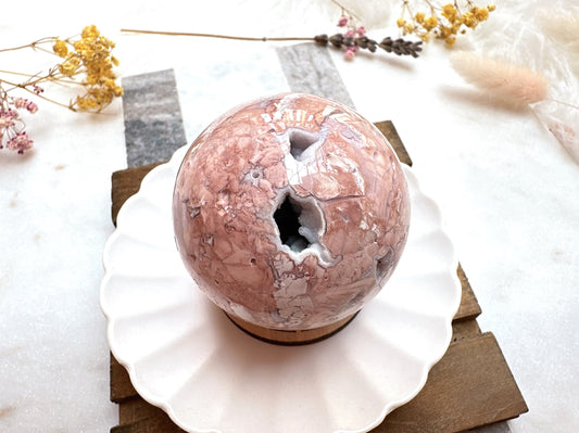 Cotton Candy Agate Sphere