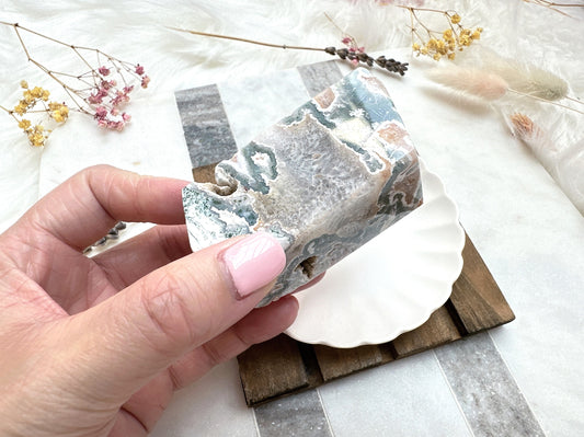 Pink Moss Agate Gusher