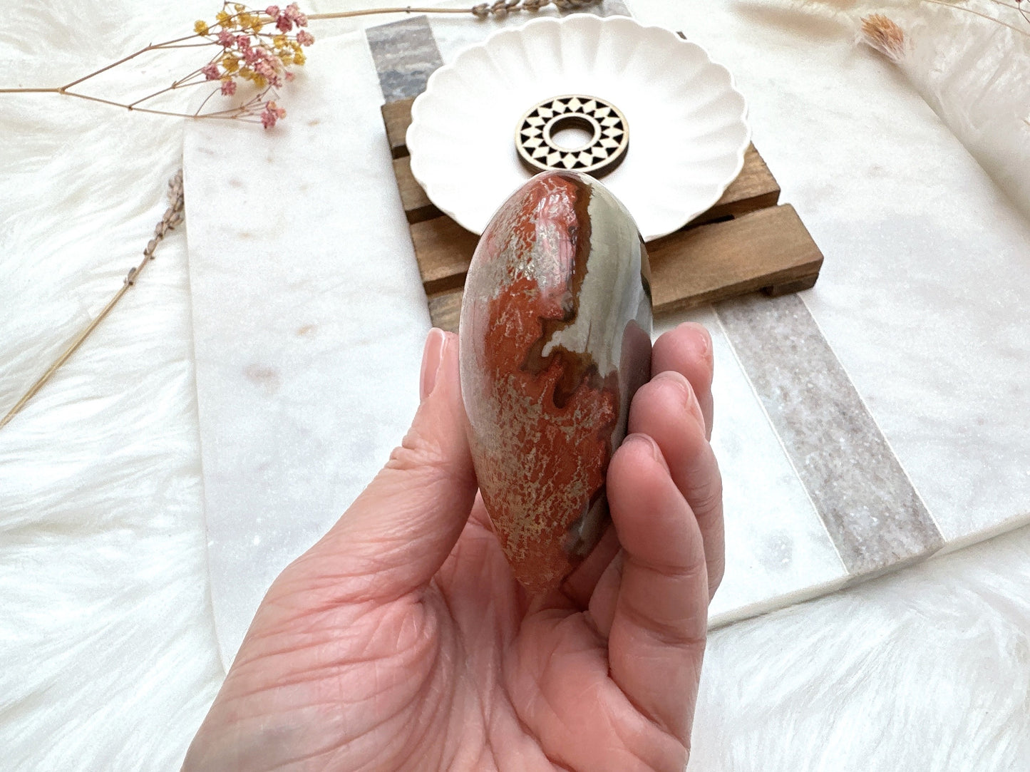 Polychrome Jasper Heart