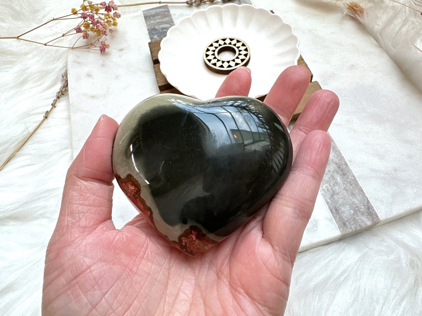Polychrome Jasper Heart