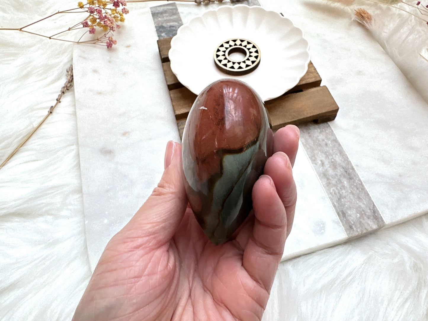 Polychrome Jasper Heart
