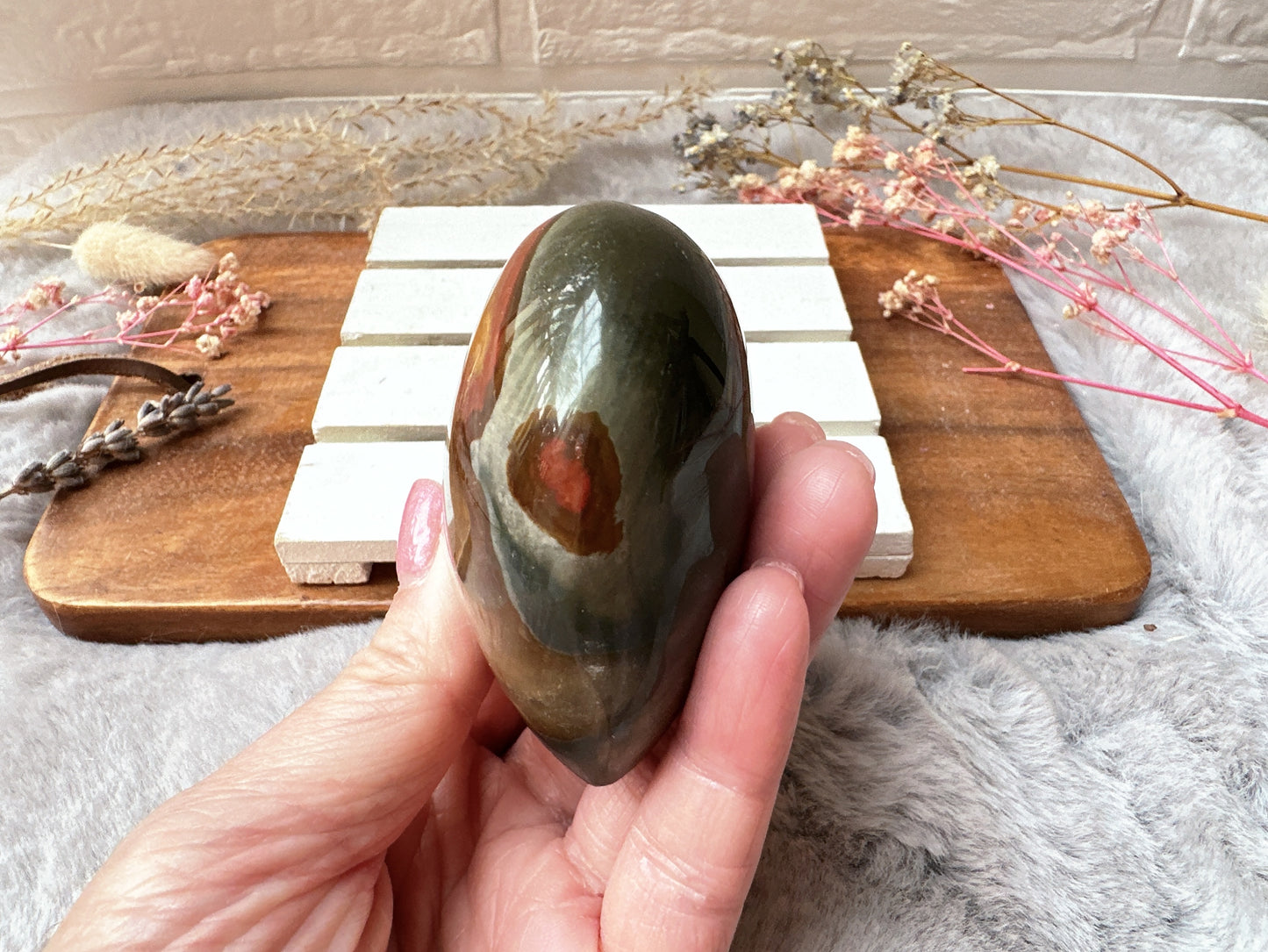 Polychrome Jasper Heart (Imperfect)