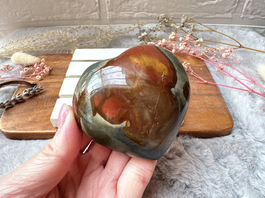 Polychrome Jasper Heart (Imperfect)