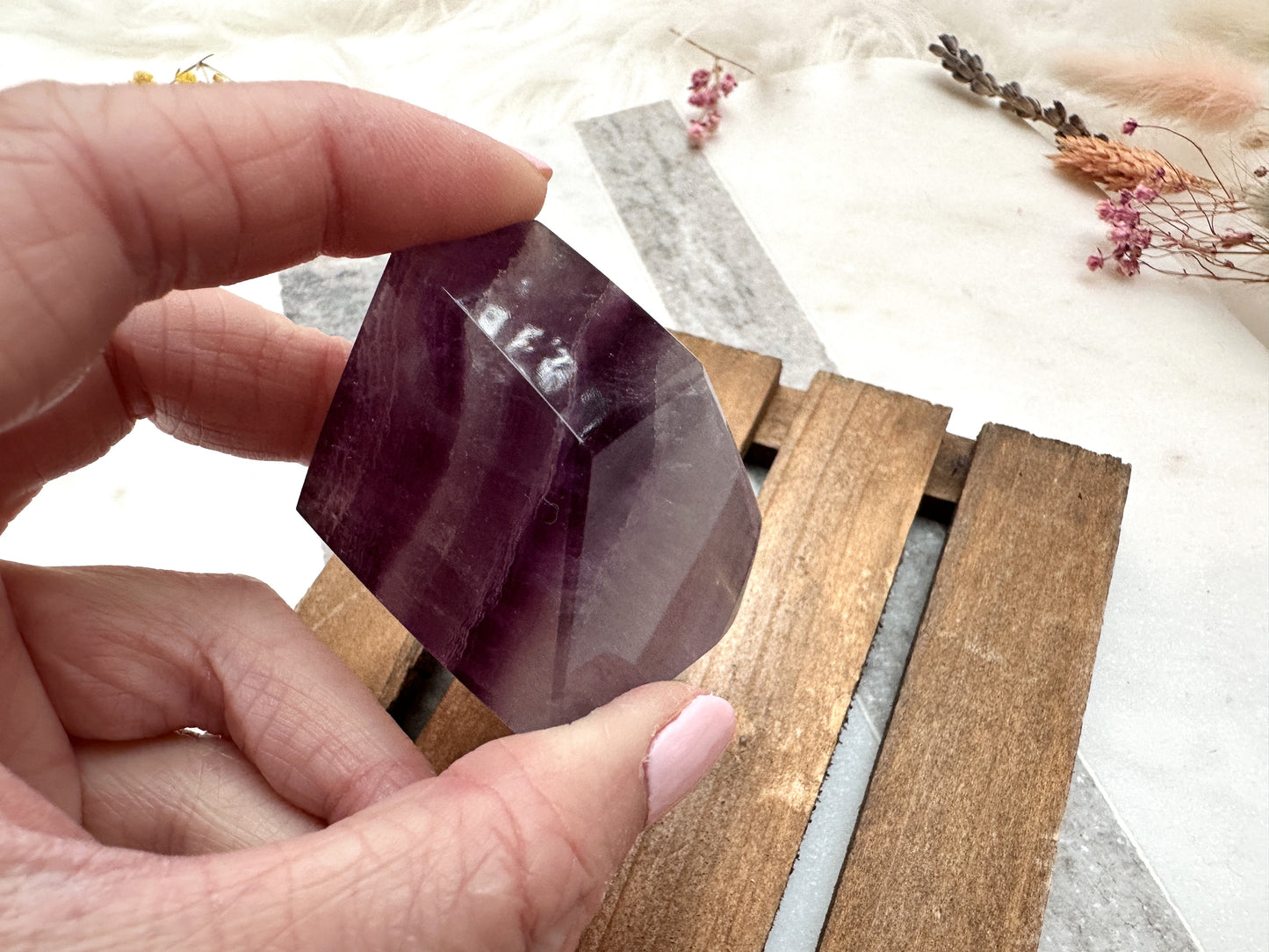 Purple Fluorite Free Form