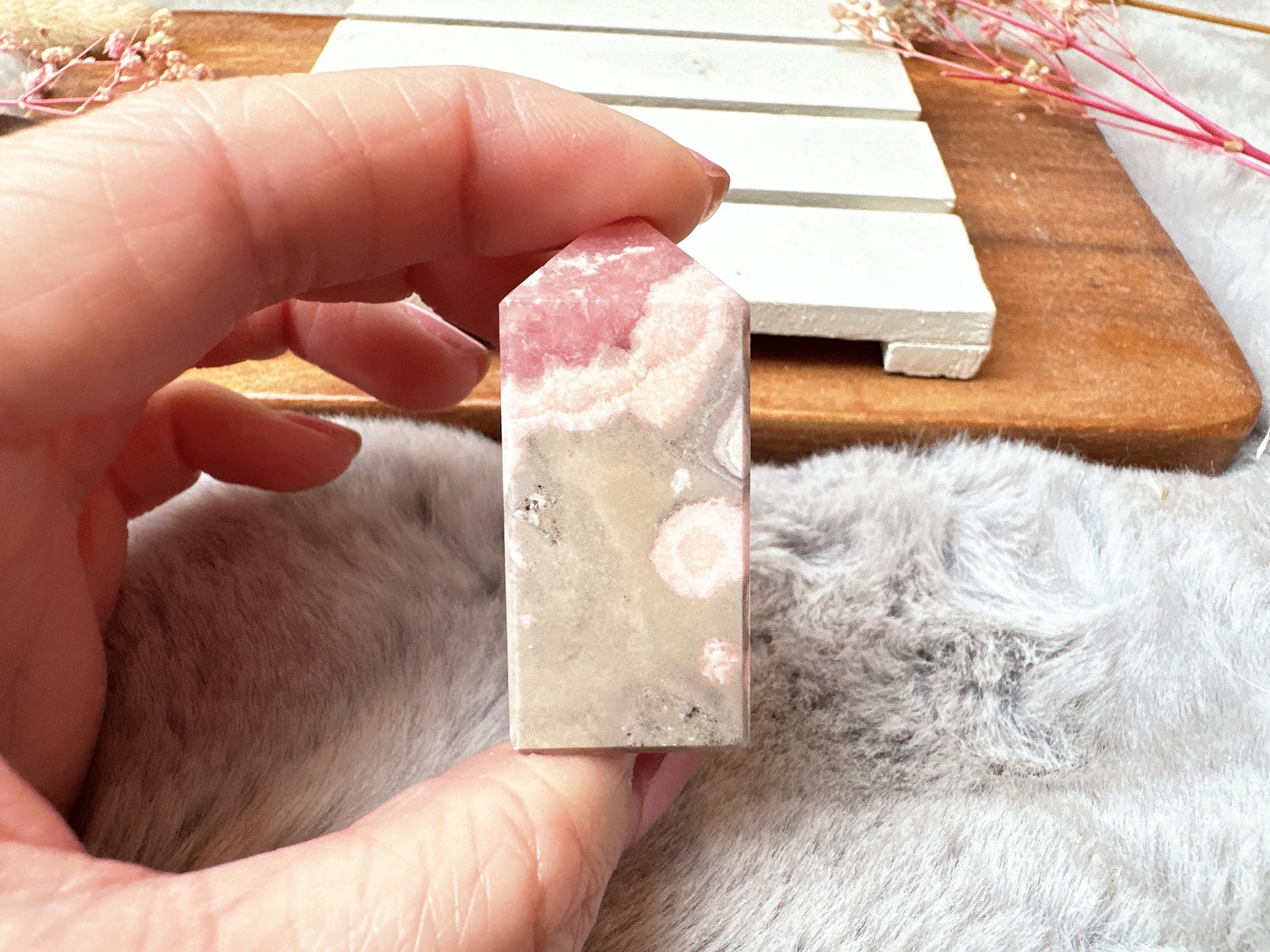 Mini Rhodochrosite Tower Obelisk