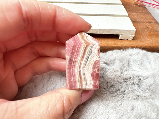 Mini Rhodochrosite Tower Obelisk