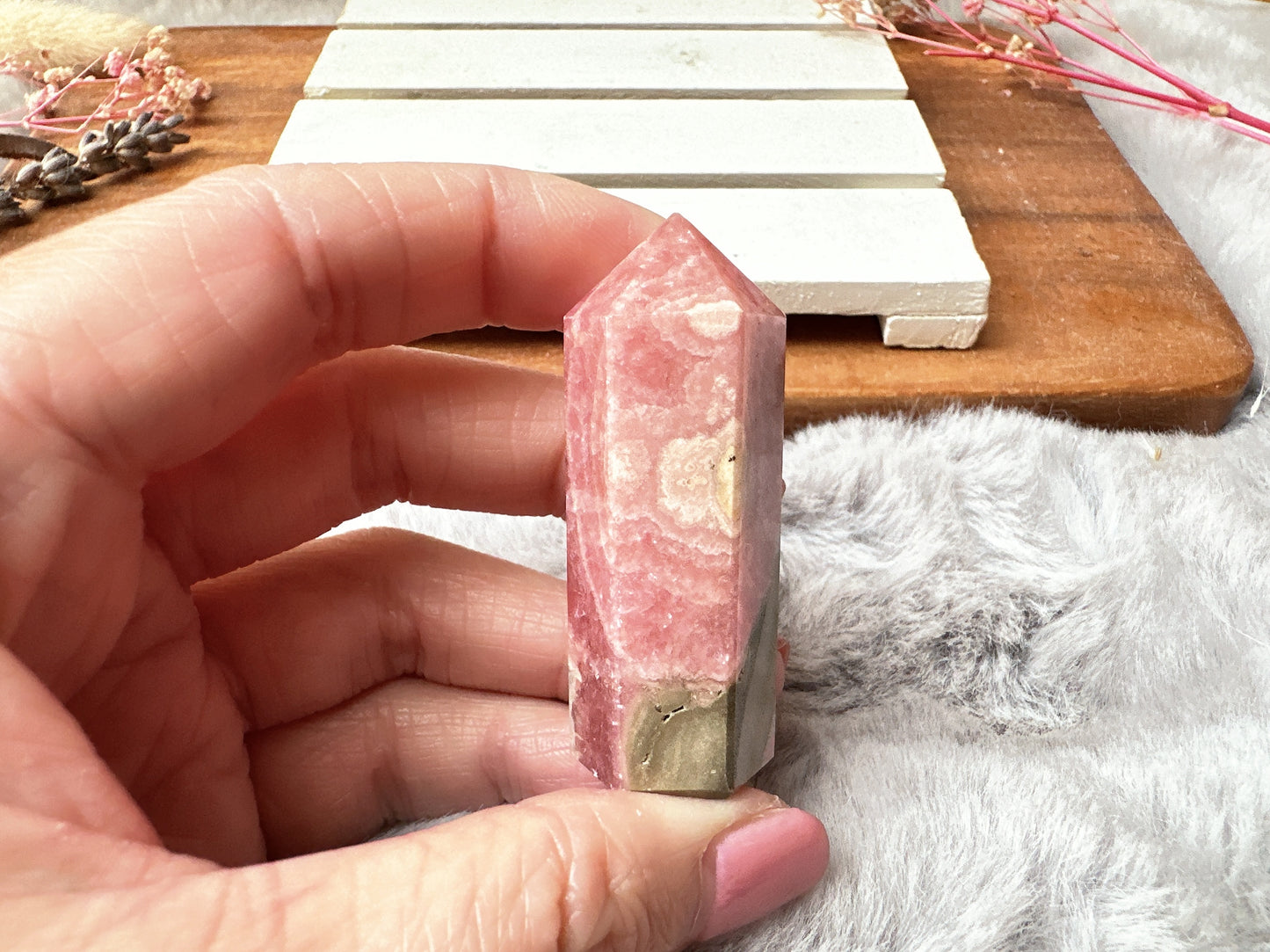 Mini Rhodochrosite Tower Obelisk