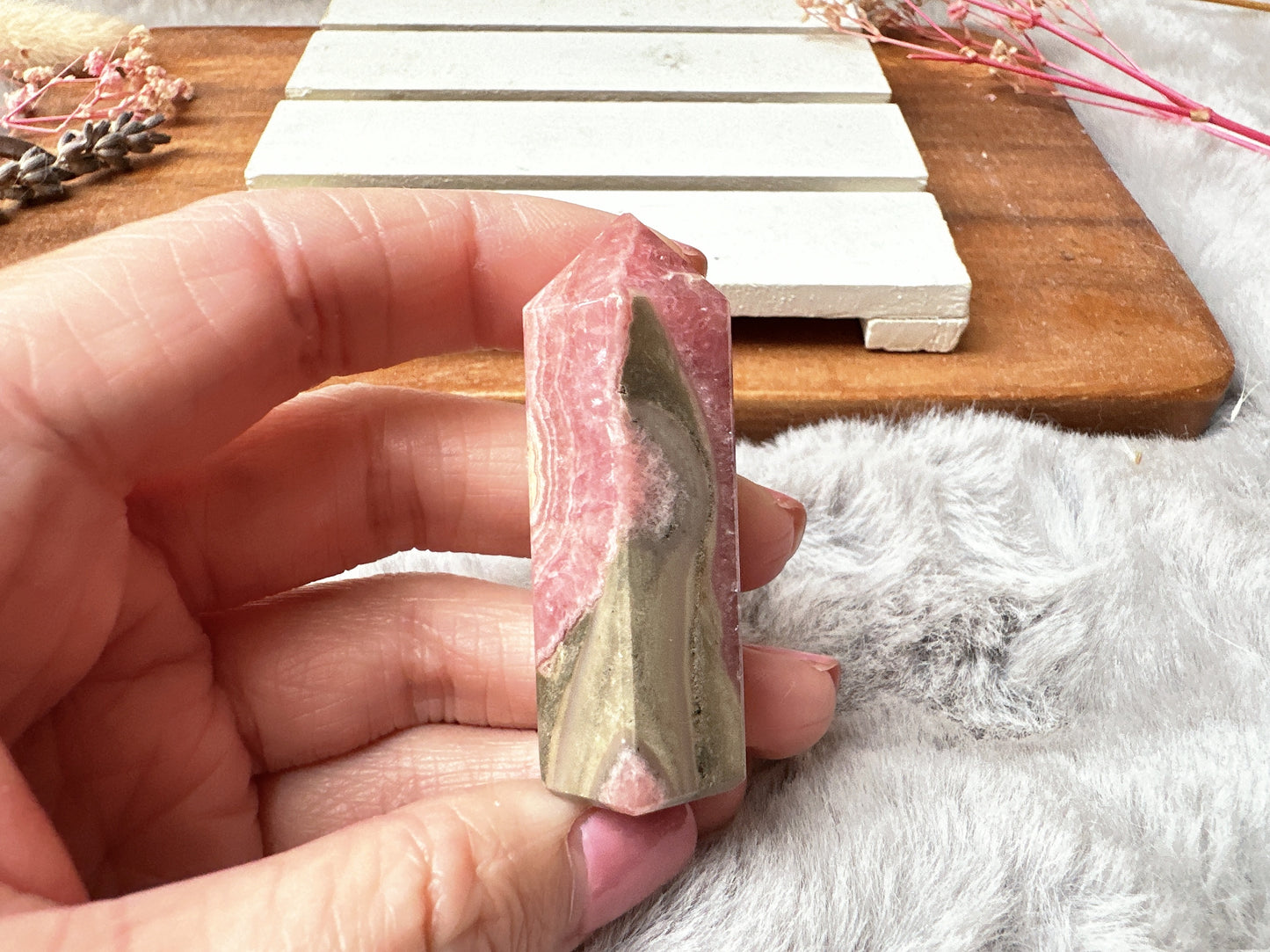 Mini Rhodochrosite Tower Obelisk