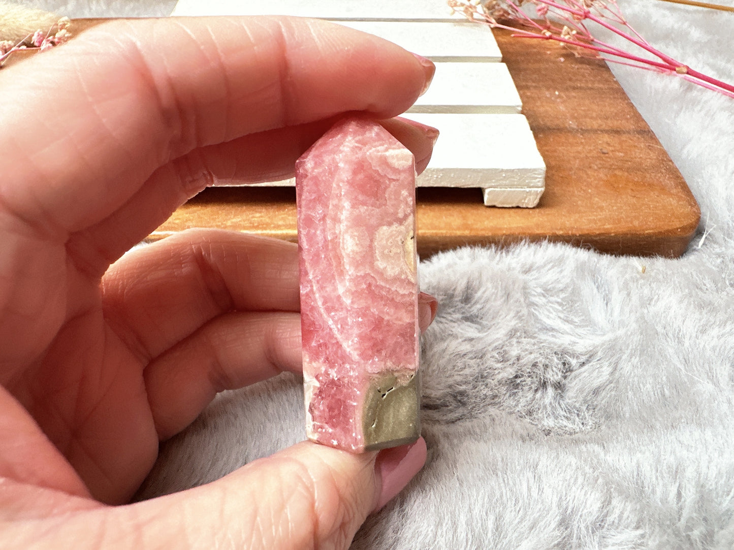 Mini Rhodochrosite Tower Obelisk