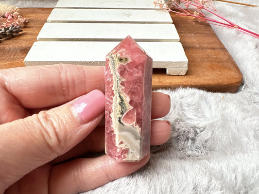 Mini Rhodochrosite Tower Obelisk
